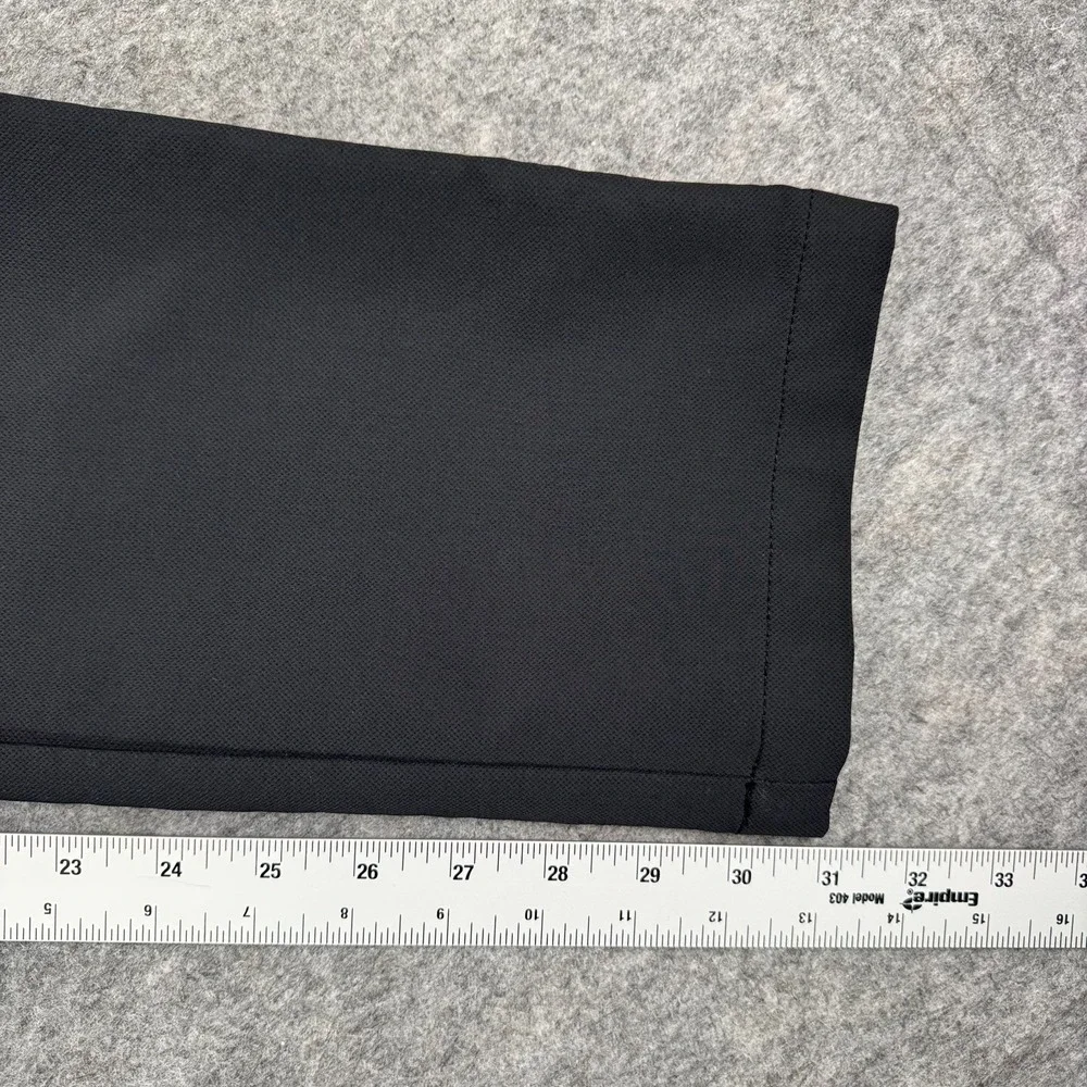 Banana Republic Flat Front Pants Slim Fit Polyester Black Mens 30x32